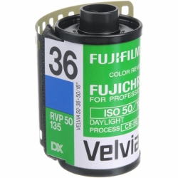 Fuji Fujichrome Velvia 50 ISO 35mm x 36 exp. RVP <i>(Single Roll Unboxed)  </i>