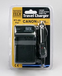 product Premium Tech Travel Charger PT-25 (for Canon LP-E5 Battery)