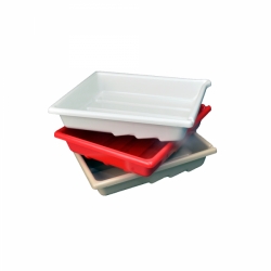 Arista Set of 3 Developing Trays - Accommodates 12x16 inch print size - (White/Red/Buff)