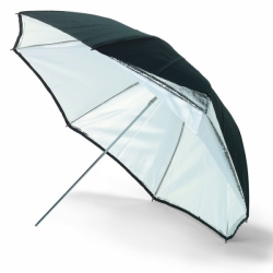 The kit includes two 90cm silver/white umbrellas, perfect for portraiture and many still-life applications.