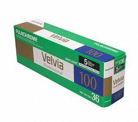 Fujichrome Velvia 100 iso 35mm x 36 exp. RVP 100 - 5 roll Pro Pack