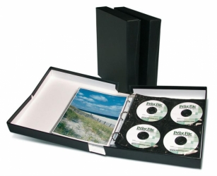 Printfile Black Portfolio Box Binder - 1.5" D-ring 