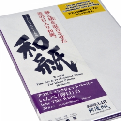 Awagami Inbe Thin White 70gsm Fine Art Inkjet Paper A4/20 Sheets