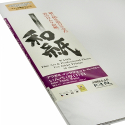product Awagami Inbe Thick White Inkjet Paper - 125gsm A2/10 Sheets