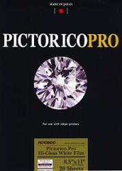 Pictorico Pro Gallery Hi-Gloss White Film (PGHG) 8.5x11/20 sheets