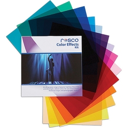 Rosco Color Effects Kit - 15 Different Color Filter Sheets 24 in. x 24 in.