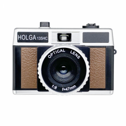product Holga 135HC Half Frame 35mm Film Camera - Black and Brown