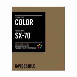 Impossible Instant Color Film with Gold Frames for SX-70 Type Cameras - 3.5x4.2