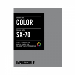 Impossible Instant Color Film with Silver Frames for SX-70 Type Cameras - 3.5x4.2