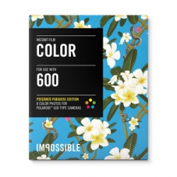 Impossible Instant Color Film with Frangipani Frames for Polaroid 600 Type Cameras - 3.5x4.2