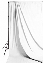 Savage Accent Solid Muslin Background <br>10 foot by 12 foot White