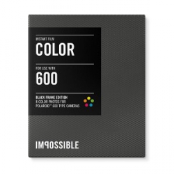 Impossible Instant Color Film with Black Frames for Polaroid 600 Type Cameras - 3.5x4.2