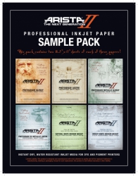 Arista II Inkjet Paper Sample Pack 8.5x11/12 Sheets 