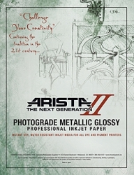 Arista-II RC Photograde Metallic Inkjet Paper <br>24 inch x 50 ft. - Metallic Glossy