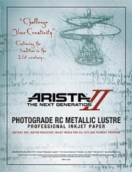 Arista-II RC Photograde Metallic Inkjet Paper <br>17x22/20 sheets - Metallic Lustre