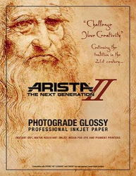 product Arista-II RC Glossy Inkjet Paper - 252gsm 8.5x11/100 Sheets