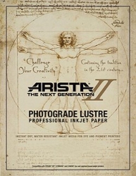 Arista-II Photograde Instant Dry Inkjet Paper 17 inch x 50 ft. Roll - Lustre