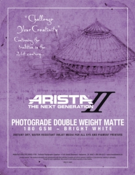 Arista-II Double Weight Fine Art 180gsm Inkjet Paper 11x14/50 Sheets