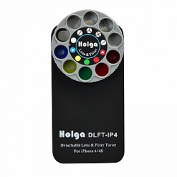 Holga iPhone 4 and 4S Detachable Lens and Filter Case - Black