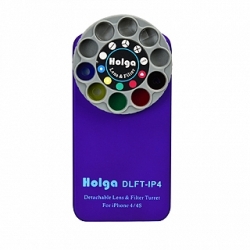 Holga iPhone 4 and 4S Detachable Lens and Filter Case - Purple