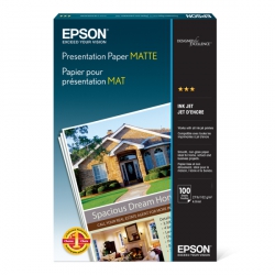 Epson Presentation Paper Matte Inkjet Paper 13x19/100 Sheets