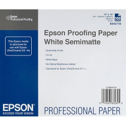 Epson Proofing White 255 gsm Inkjet Paper 13x19/100 sheets