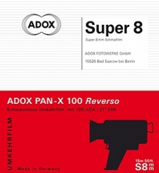 Adox Pan-X Reversal Super 8 Film - 15 meters