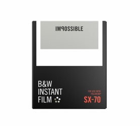Impossible Instant Black and White Film for SX-70 - White Frame 8 Exposures 