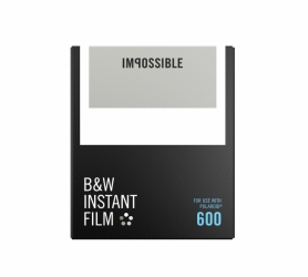 Impossible Instant Back and White Film for 600 - White Frame 8 Exposures