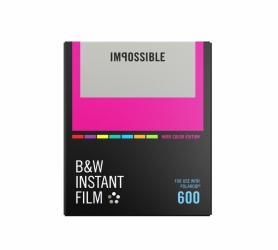 Impossible Instant Back and White Film for 600 - Hard Color Frames 8 Exposures