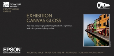 Epson Exhibition Canvas Gloss 420gsm Inkjet Paper 44 in. x 40 ft. Roll