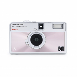 product Kodak Ektar H35N Half Frame 35mm Camera w/ 22mm Lens F/8 and Flash - Pink