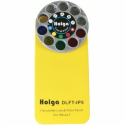 Holga iPhone 5,5S, 5C and SE Detachable Lens and Filter Case - Yellow