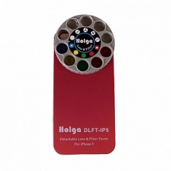 Holga iPhone 5 Detachable Lens and Filter Case - Red