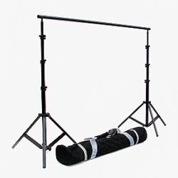 JTL B-909 9.6 ft. Background Stand with 4 Section Bars, Stands and Carry Bag