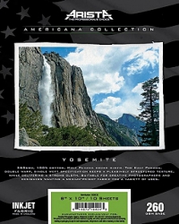 Arista Americana Collection Inkjet Fabric Yosemite- <br>260gsm 13x19/20 Sheets