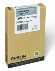 product Epson UltraChrome K3 Light Black Ink Cartridge (T603700) for Stylus Pro 7800/7880/9800/9880 - 220ml