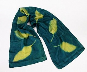 product Cyanotype Store China Silk Scarf - Lime