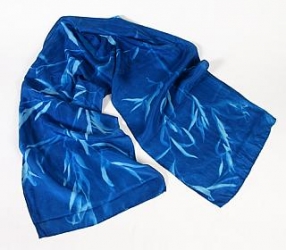 product Cyanotype Store China Silk Scarf - Turquoise 