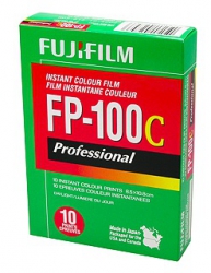 Fujicolor FP-100C 3.25 x 4.25 (Polaroid T669/690 Compatible) Professional Instant Print Film - 10 Pack