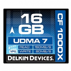 Delkin Devices 16GB CF 1000X UDMA 7 Compact Flash Memory Card
