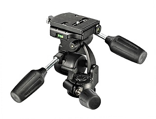 product Manfrotto #808RC4 Three Way Pan-Tilt Head with Quick Release Plate #3271