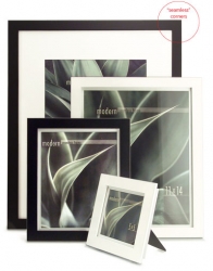 product Framatic Modern 18x24 Frame Black with 12x18 Mat 