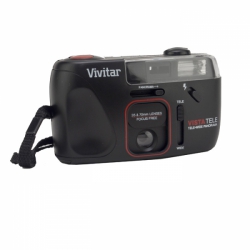 Vivitar Vista Tele Tele-Wide Panorama 35mm Dual Lens Film Camera