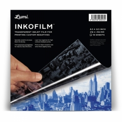 Inkofilm Inkjet Film for Printing Custom Negatives 8.5x8.5/10 Sheets