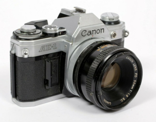 product Canon AE-1 35mm SLR Film Camera w/ 50mm F/1.8 Lens - Refurbished