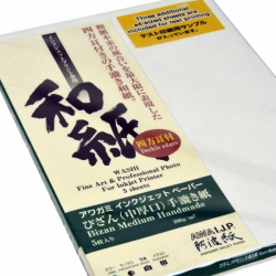 product Awagami Bizan Thick Handmade 300gsm Fine Art Inkjet Paper A3+/5 Sheets