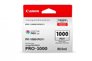 Canon PFI-1000PGY Photo Gray Ink Cartridge - 80ml