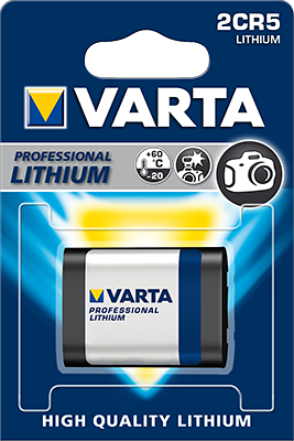 Blister 6V Batterie Varta Professional Photo Lithium 2CR5 6203-1600mAh 