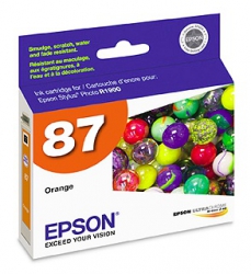 Epson UltraChrome Hi-Gloss 2 Orange Ink Cartridge for Stylus Photo R1900 Inkjet Printer